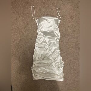 Better Be Shimmering White Mini Dress size medium